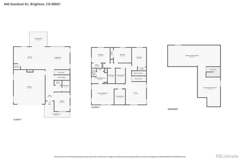 Floorplan - 846 Sawdust Dr, Brighton, CO 80601 photo 1 of 3