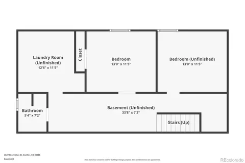 Floorplan - 26274 Cornelius St, Conifer, CO 80433 photo 2 of 2