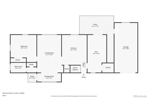 Floorplan - 26274 Cornelius St, Conifer, CO 80433 photo 1 of 2