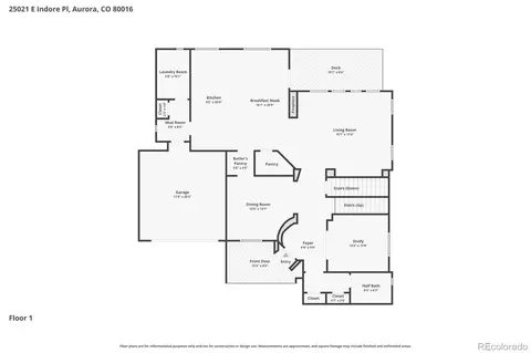 Floorplan - 25021 E Indore Pl, Aurora, CO 80016 photo 2 of 3