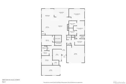 Floorplan - 24663 E 36th Ave, Aurora, CO 80019 photo 2 of 2