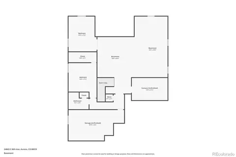 Floorplan - 24663 E 36th Ave, Aurora, CO 80019 photo 1 of 2