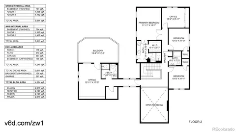 Floorplan - 8432 E Long Ave, Centennial, CO 80112 photo 2 of 3