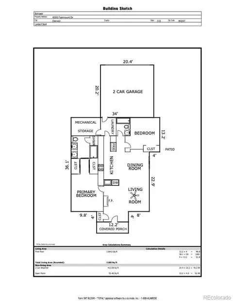 Floorplan - 8300 Fairmount Dr #E101, Denver, CO 80247 photo 1 of 1