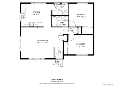 Floorplan - 2020-2030 Jay St, Edgewater, CO 80214 photo 1 of 2