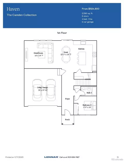 Floorplan - 45947 Mill Ave, Bennett, CO 80102 photo 1 of 2