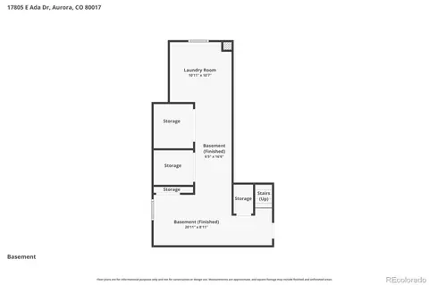 Floorplan - 17805 E Ada Dr, Aurora, CO 80017 photo 4 of 4