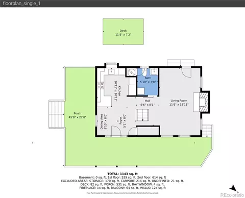 Floorplan - 150 Cedar Rd, Evergreen, CO 80439 photo 1 of 4