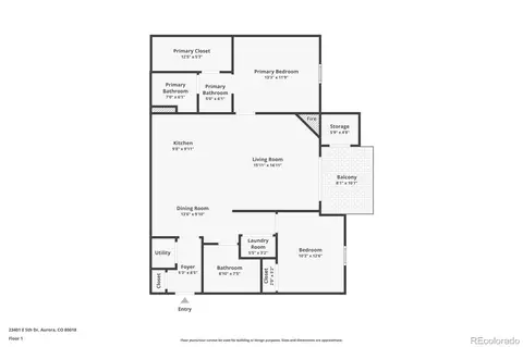 Floorplan - 23401 E 5th Dr #202, Aurora, CO 80018 photo 1 of 1