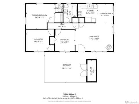 Floorplan - 3290 Darley Ave, Boulder, CO 80305 photo 1 of 1