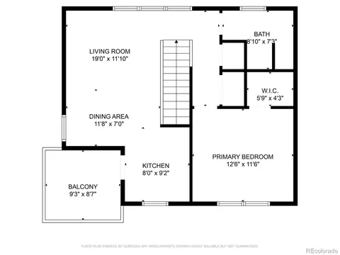 Floorplan - 536 E 1st St #C, Salida, CO 81201 photo 2 of 3