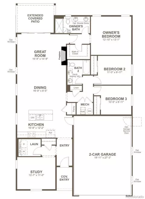 Floorplan - 904 Steppe Ln, Windsor, CO 80550 photo 1 of 1