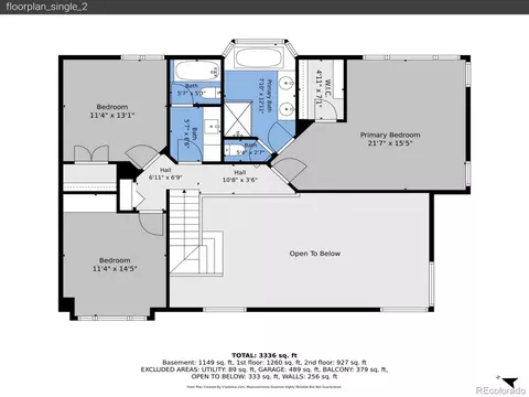 Floorplan - 13532 Douglass Ranch Dr, Pine, CO 80470 photo 3 of 3