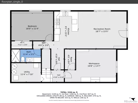 Floorplan - 13532 Douglass Ranch Dr, Pine, CO 80470 photo 1 of 3