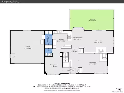 Floorplan - 13532 Douglass Ranch Dr, Pine, CO 80470 photo 2 of 3