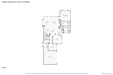 Floorplan - 23963 E Roxbury Pl, Aurora, CO 80016 photo 1 of 3