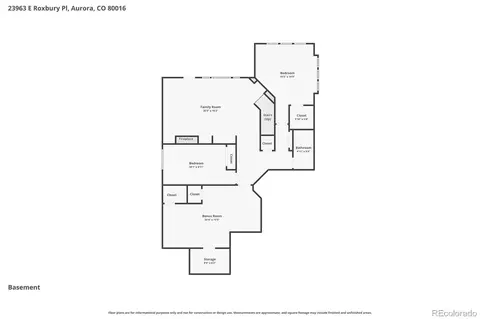 Floorplan - 23963 E Roxbury Pl, Aurora, CO 80016 photo 2 of 3