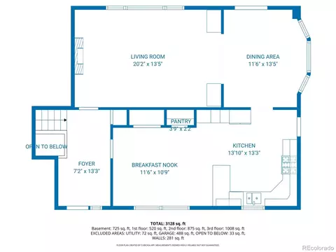 Floorplan - 2700 E Bates Ave, Denver, CO 80210 photo 3 of 4