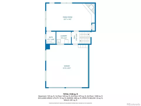 Floorplan - 2700 E Bates Ave, Denver, CO 80210 photo 2 of 4