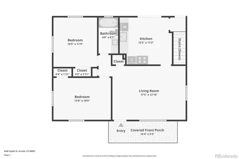 Floorplan - 6348 Ingalls St, Arvada, CO 80003 photo 2 of 3