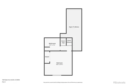Floorplan - 1040 Poplar Ave, Boulder, CO 80304 photo 2 of 2