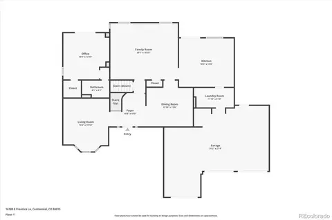 Floorplan - 16189 E Prentice Ln, Centennial, CO 80015 photo 1 of 3