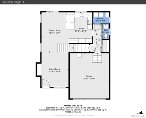 Floorplan - 5548 Killarney Ct, Denver, CO 80249 photo 1 of 4