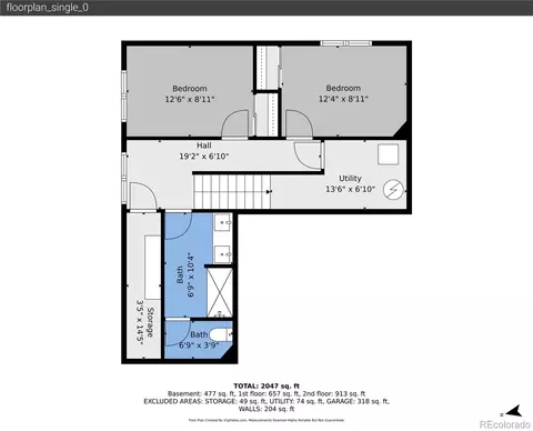 Floorplan - 5548 Killarney Ct, Denver, CO 80249 photo 3 of 4