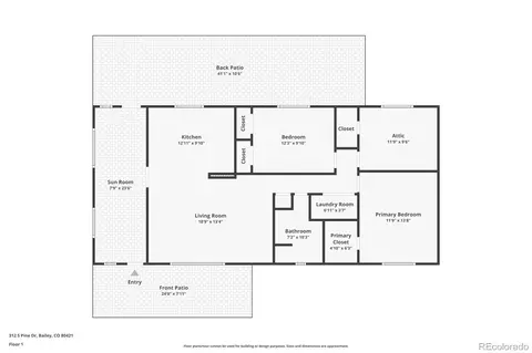 Floorplan - 312 S Pine Dr, Bailey, CO 80421 photo 1 of 1