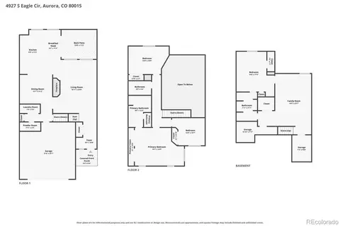 Floorplan - 4927 S Eagle Cir, Aurora, CO 80015 photo 1 of 4