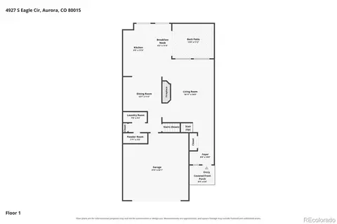 Floorplan - 4927 S Eagle Cir, Aurora, CO 80015 photo 2 of 4
