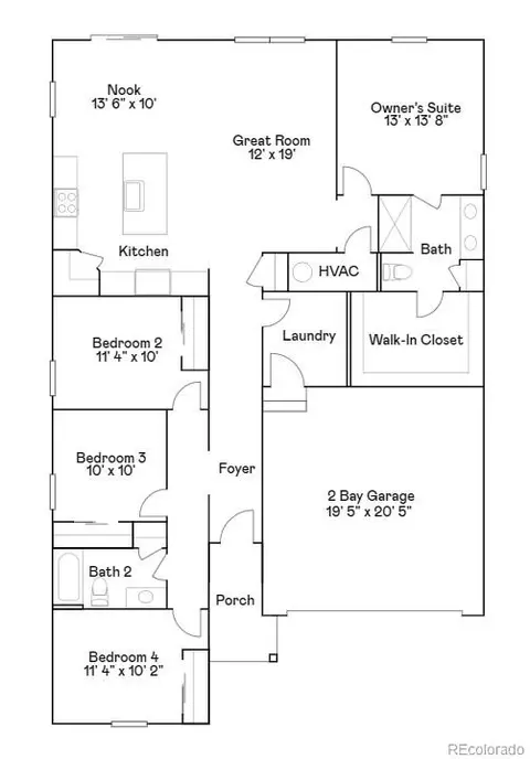 Floorplan - 3151 E 152nd Cir, Thornton, CO 80602 photo 1 of 1