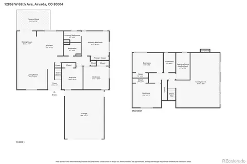 Floorplan - 12869 W 68th Ave, Arvada, CO 80004 photo 2 of 3