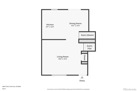 Floorplan - 4845 S Taft St, Morrison, CO 80465 photo 1 of 3