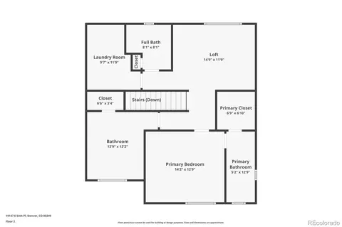 Floorplan - 19147 E 54th Pl, Denver, CO 80249 photo 1 of 3
