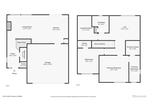 Floorplan - 19147 E 54th Pl, Denver, CO 80249 photo 3 of 3