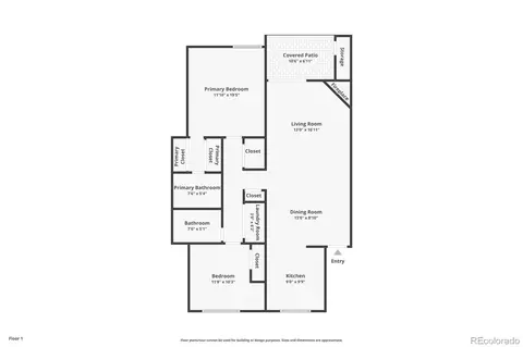 Floorplan - 326 Wright St #101, Denver, CO 80228 photo 1 of 1