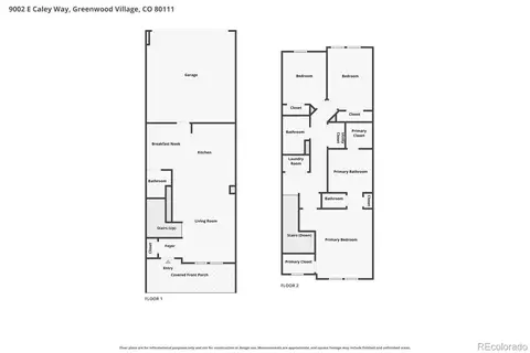 Floorplan - 9002 E Caley Way, Englewood, CO 80111 photo 1 of 1