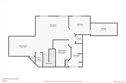 Floorplan - 7444 E 9th Ave, Denver, CO 80230 photo 4 of 4