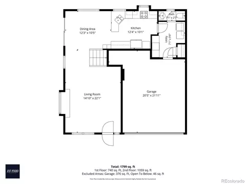 Floorplan - 20000 Mitchell Pl #2, Denver, CO 80249 photo 2 of 3