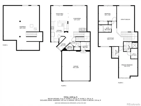 Floorplan - 12860 E Dickensen Pl, Aurora, CO 80014 photo 3 of 4
