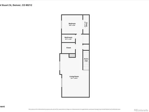 Floorplan - 4444 Stuart St, Denver, CO 80212 photo 4 of 5