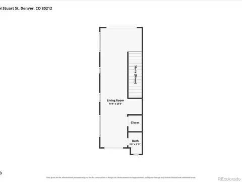 Floorplan - 4444 Stuart St, Denver, CO 80212 photo 3 of 5