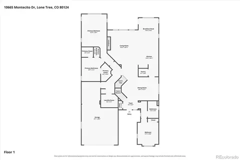 Floorplan - 10665 Montecito Dr, Lone Tree, CO 80124 photo 2 of 4