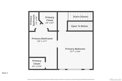 Floorplan - 3224 W 112th Ct #E, Westminster, CO 80031 photo 2 of 2