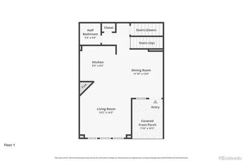 Floorplan - 3224 W 112th Ct #E, Westminster, CO 80031 photo 1 of 2