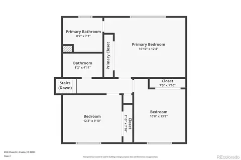 Floorplan - 8330 Chase Dr, Arvada, CO 80003 photo 2 of 2