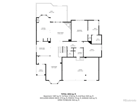 Floorplan - 7663 S Grape St, Centennial, CO 80122 photo 1 of 3