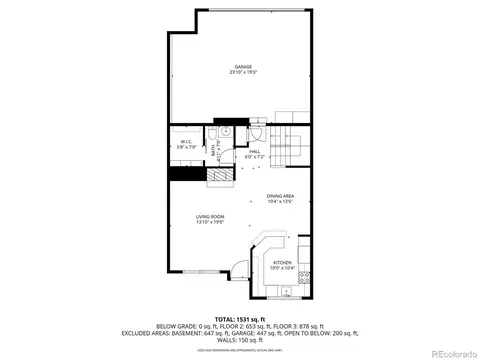 Floorplan - 8016 E Fairmount Dr, Denver, CO 80230 photo 2 of 4