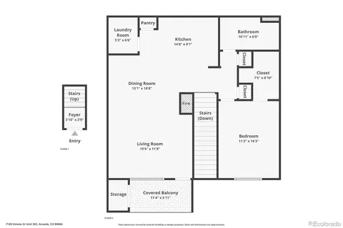 Floorplan - 7120 Simms St #202, Arvada, CO 80004 photo 1 of 1